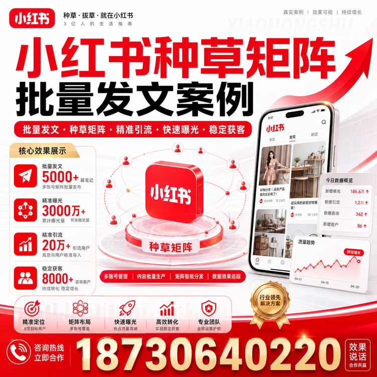 张家界小红书种草矩阵批量发文案例